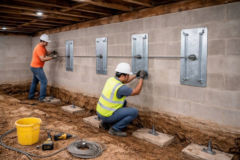 Basement Stabilization in Greenville, SC