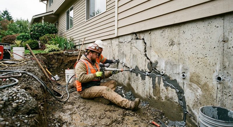 Cracked Foundation Repair in Greenville, SC