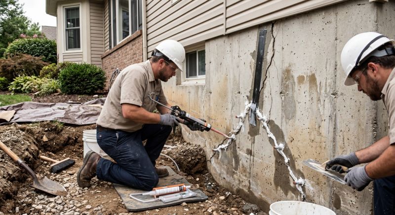 Cracked Foundation Repair in Greenville, SC
