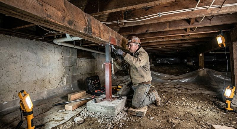 Crawl Space Leveling in Greenville, SC