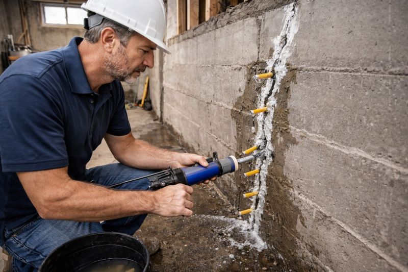 Foundation Crack Sealing in Greenville, SC