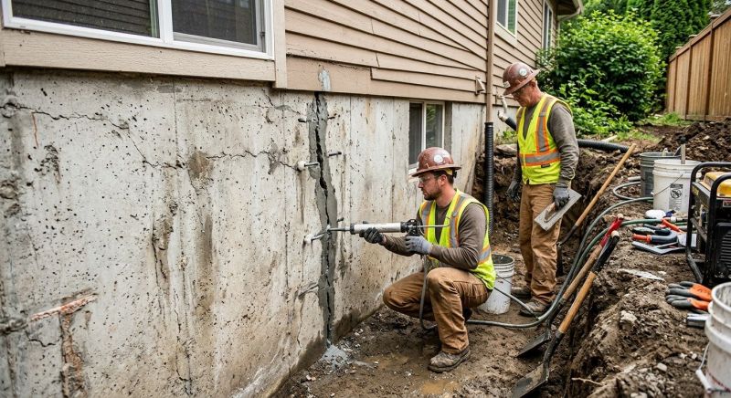 Foundation Crack Sealing in Greenville, SC
