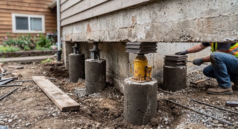 Foundation Pier Leveling in Columbus, OH