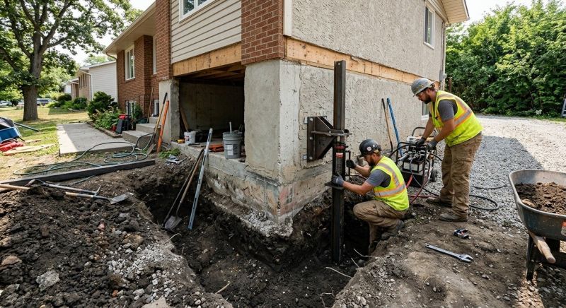 Foundation Pier Repair in Greenville, SC