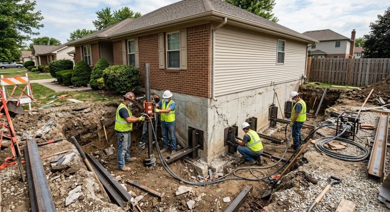 Foundation Pier Repair in Greenville, SC