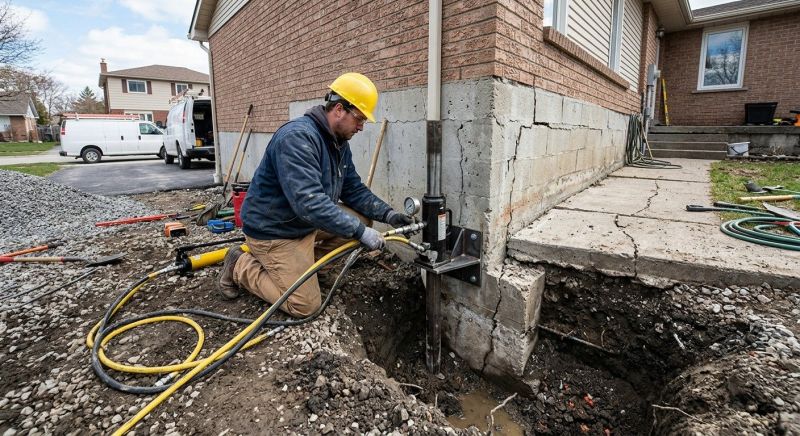 Foundation Settlement Repair in Greenville, SC