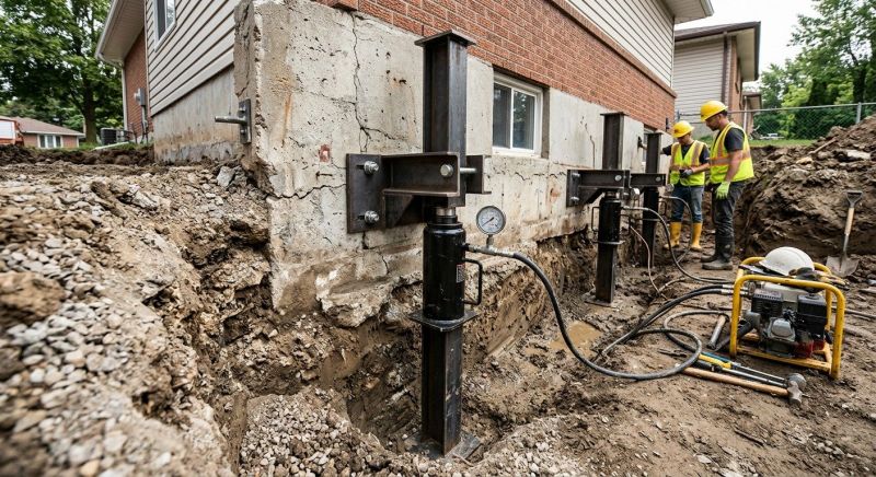 Sinking Foundation Lifting in Columbus, OH