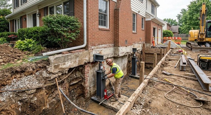 Structural Underpinning in Greenville, SC